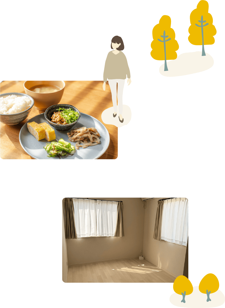 アルヴァ安らぎの里の食事と実内の画像